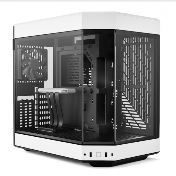 Hyte Caja PC Gaming Y60 White, ATX, Cristal Panorámico 3 Piezas, 3  Ventiladores Incluidos, Color Blanco