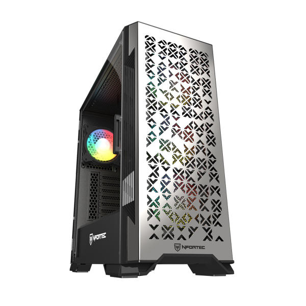 Nfortec Nekkar Gunmetal Torre Gaming...