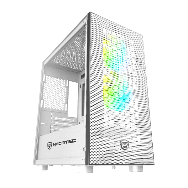 Nfortec Eris White Torre Gaming RGB...