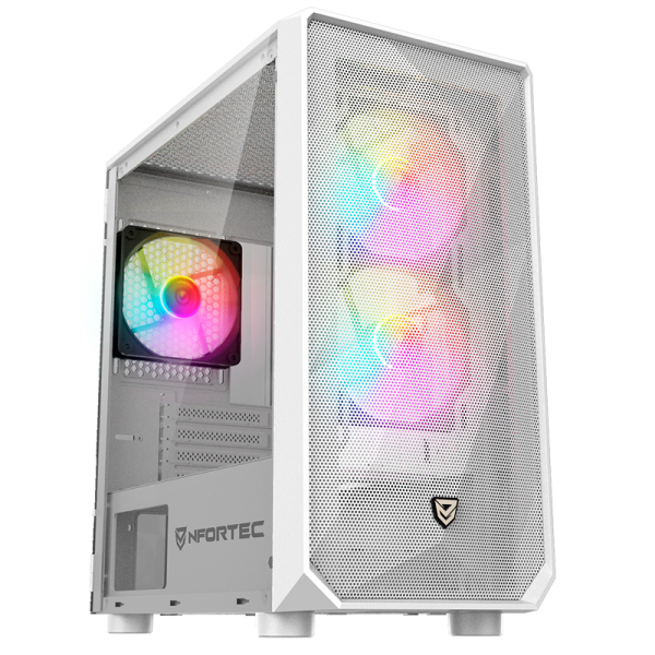 Nfortec DYS White Torre Gaming -...