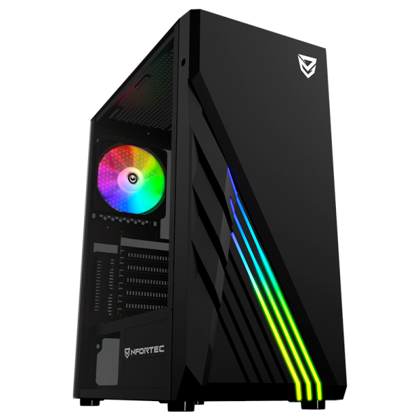 Nfortec Zetus Black Torre Gaming ARGB...