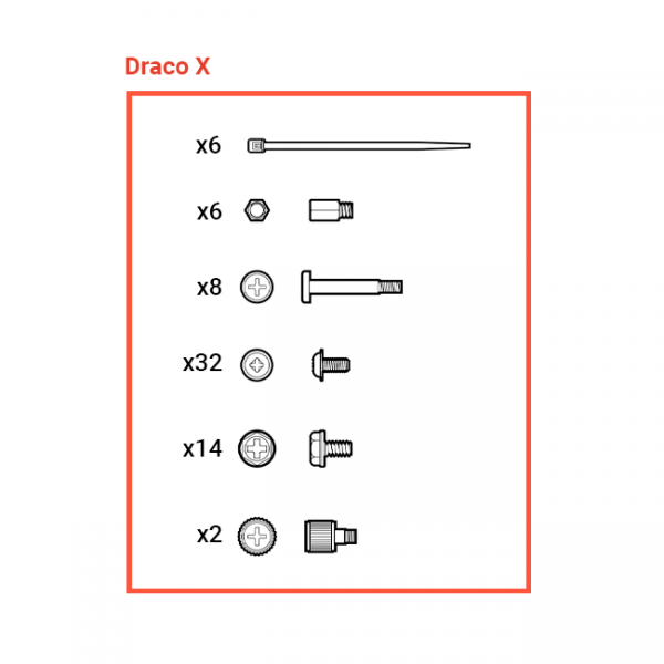 Repuesto - Set tornillos DRACO X White