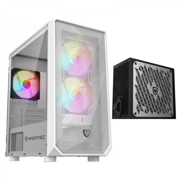 Pack Torre PC Gaming Dys White y...