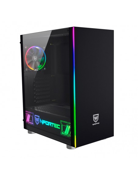 Nfortec Caronte PRO RGB Tempered Glass Gaming Case