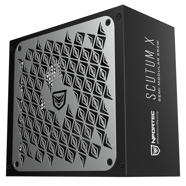 Nfortec SCUTUM X SemiMod 650W PC Power Supply 80+ Bronze