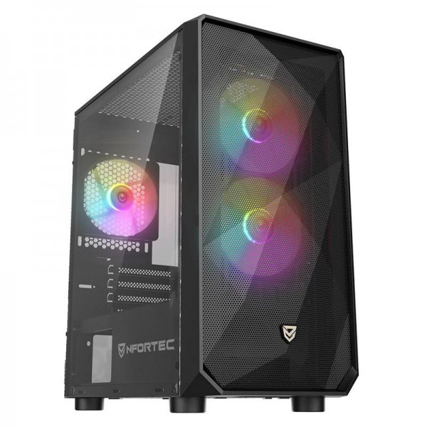 Nfortec DYS Torre de jogo preta