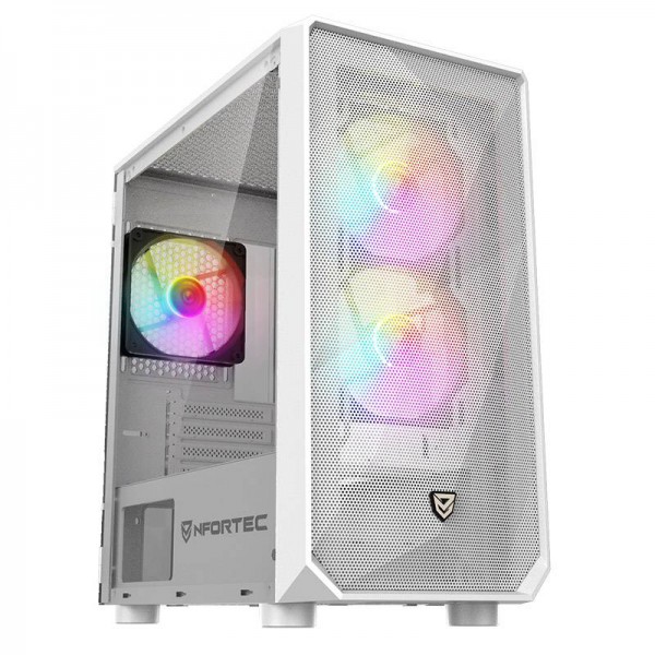 Nfortec DYS White Gaming Tower