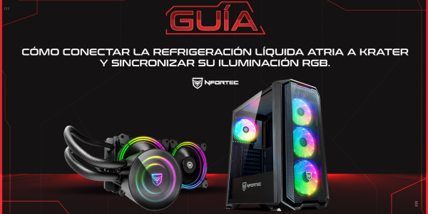 How to connect Atria liquid cooling to Krater and synchronize its RGB lighting